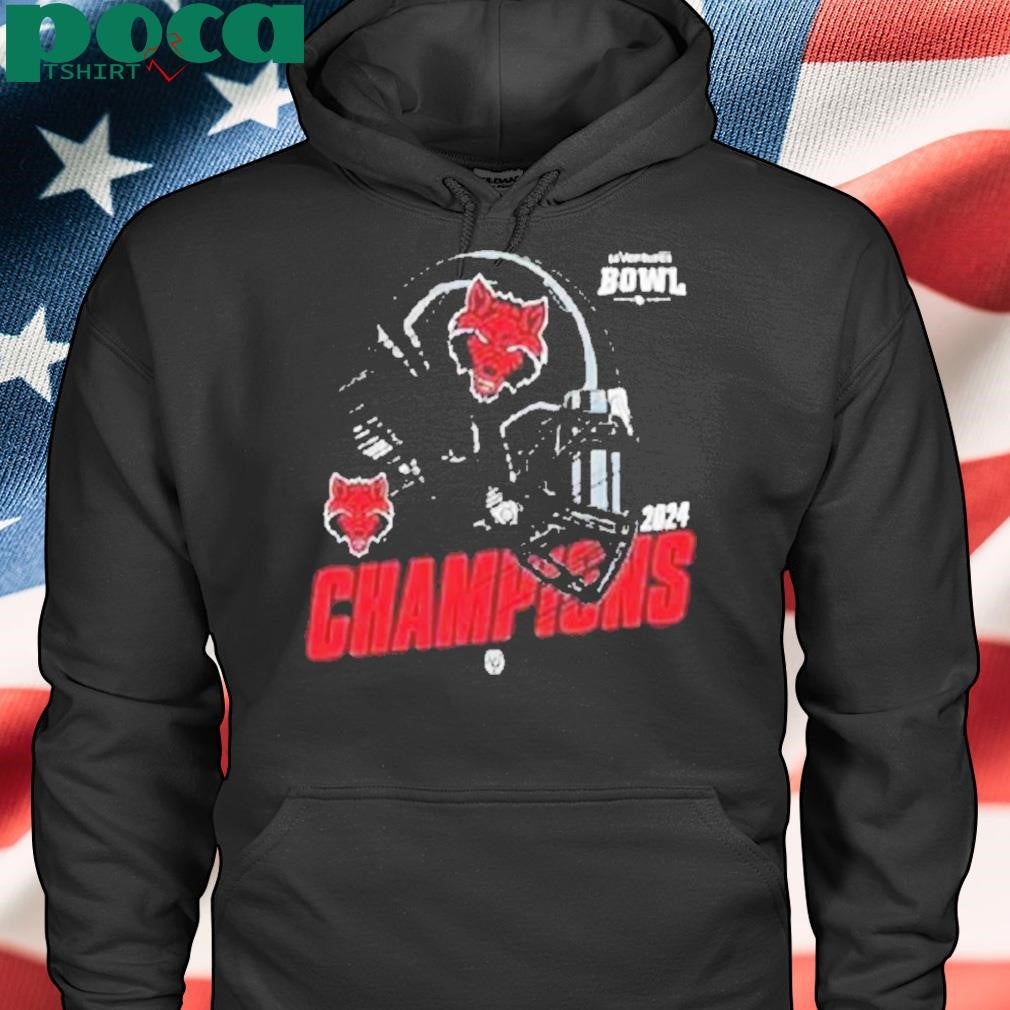 Arkansas State Red Wolves Football 68 Ventures Bowl Champions 2024 Helmet Logo Ncaaf Bowl Games 2024-2025 Shirt