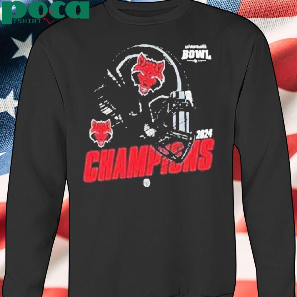 Arkansas State Red Wolves Football 68 Ventures Bowl Champions 2024 Helmet Logo Ncaaf Bowl Games 2024-2025 Shirt