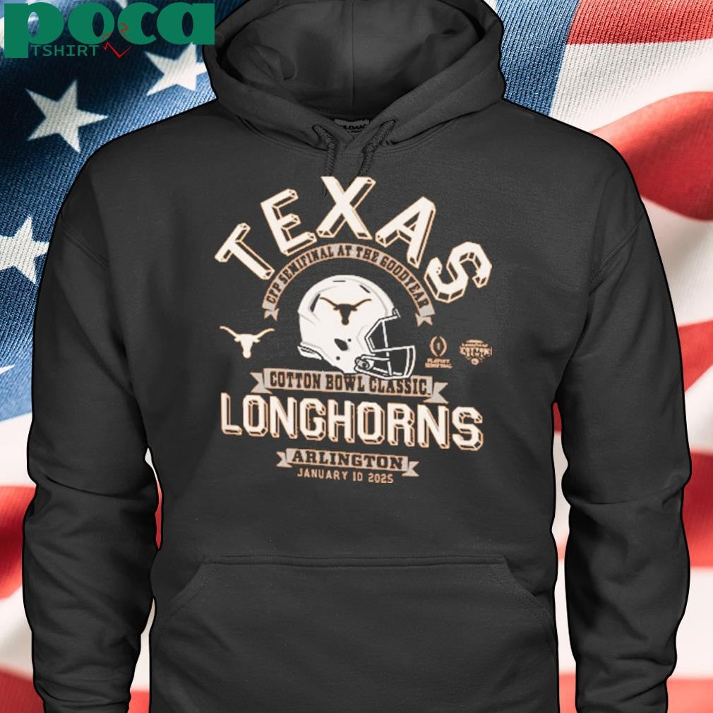 Arlington Texas Longhorns Burnt Orange Football 2025 Cotton Bowl Bound shirt