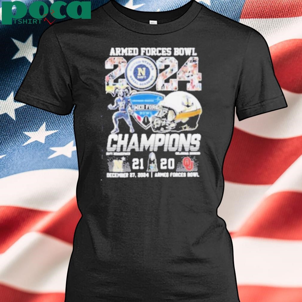 Armed Forces Bowl Champions Navy Midshipmen 21 20 Oklahoma Sooners Final Score Shirt