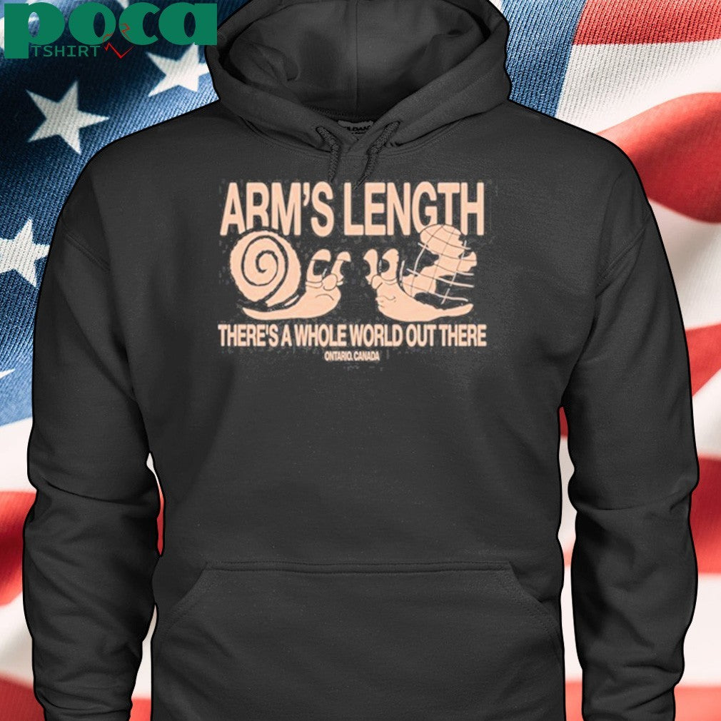 Arm’s Length Snail There’s A Whole World Out There Ontario Canada shirt