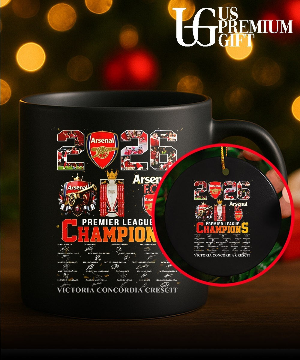 Arsenal 2026 Premier League Champions Victoria Concordia crescit shirt