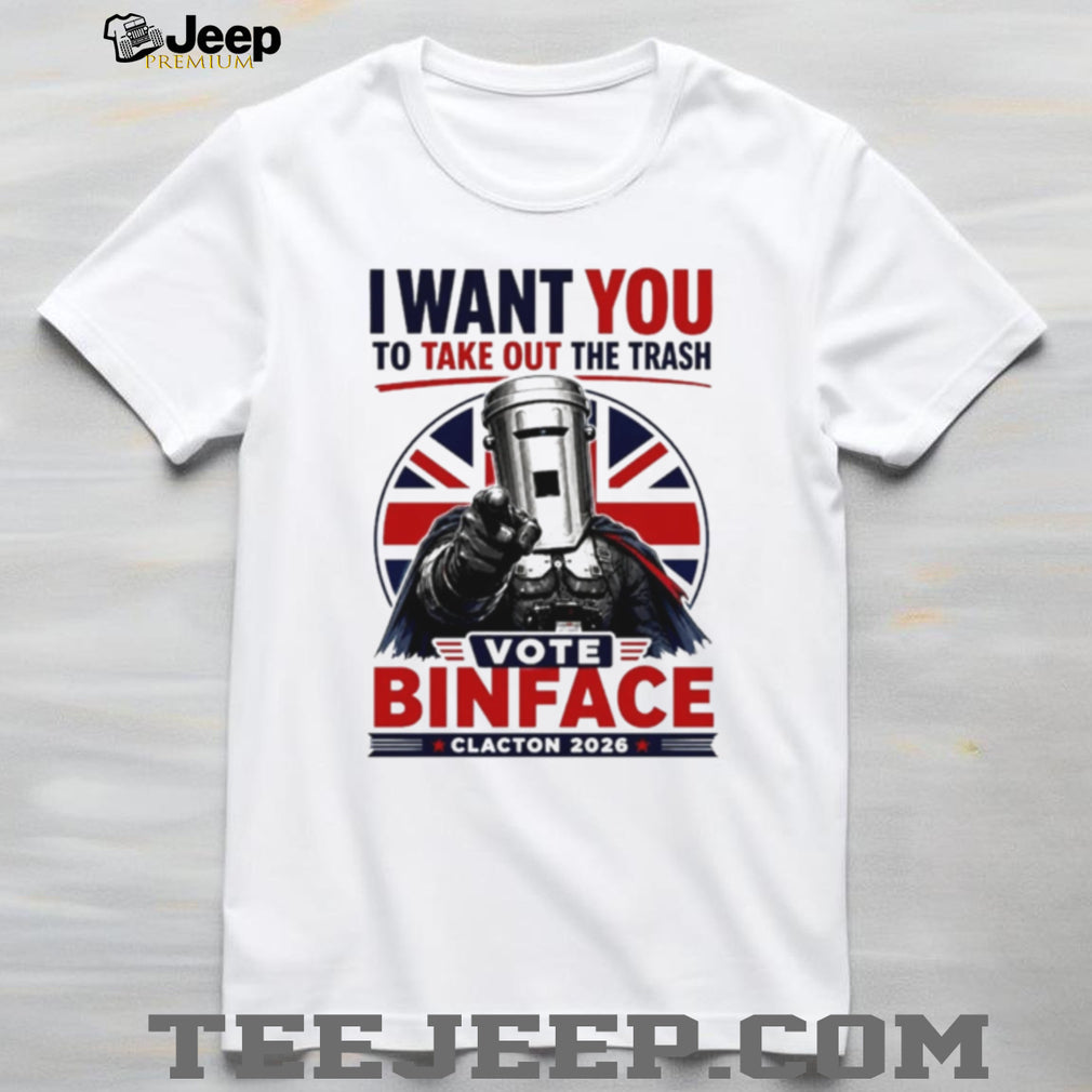 I Want You To Take Out The Trash Vote Count Binface Clacton On Sea 2026 shirt