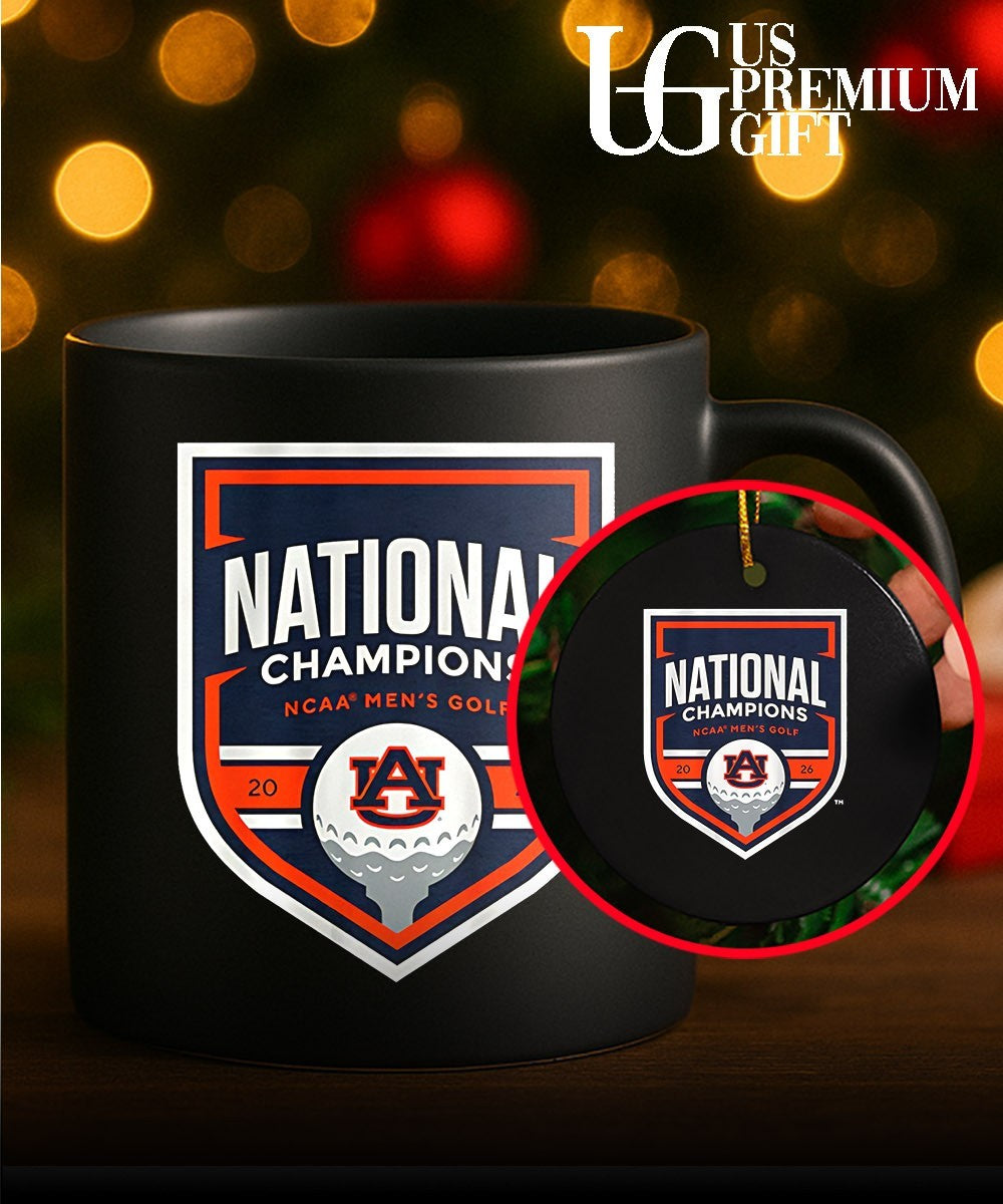 Auburn Tigers Men’s Golf 2026 National Champions logo shirt