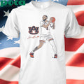 Authorized AUBURN BASKETBALL JOHNI BROOME SUPERSTAR POSE T-SHIRT