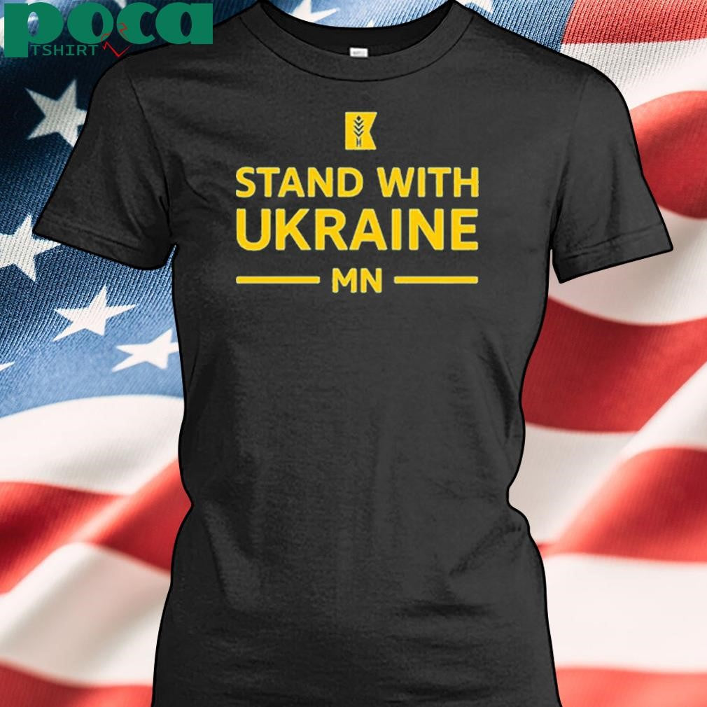Authorized Amy Klobuchar Wearing Stand With Ukraine Mn Shirt