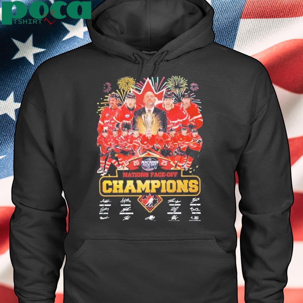 Authorized Canada Nations Face-off Champions 2025 T-shirt