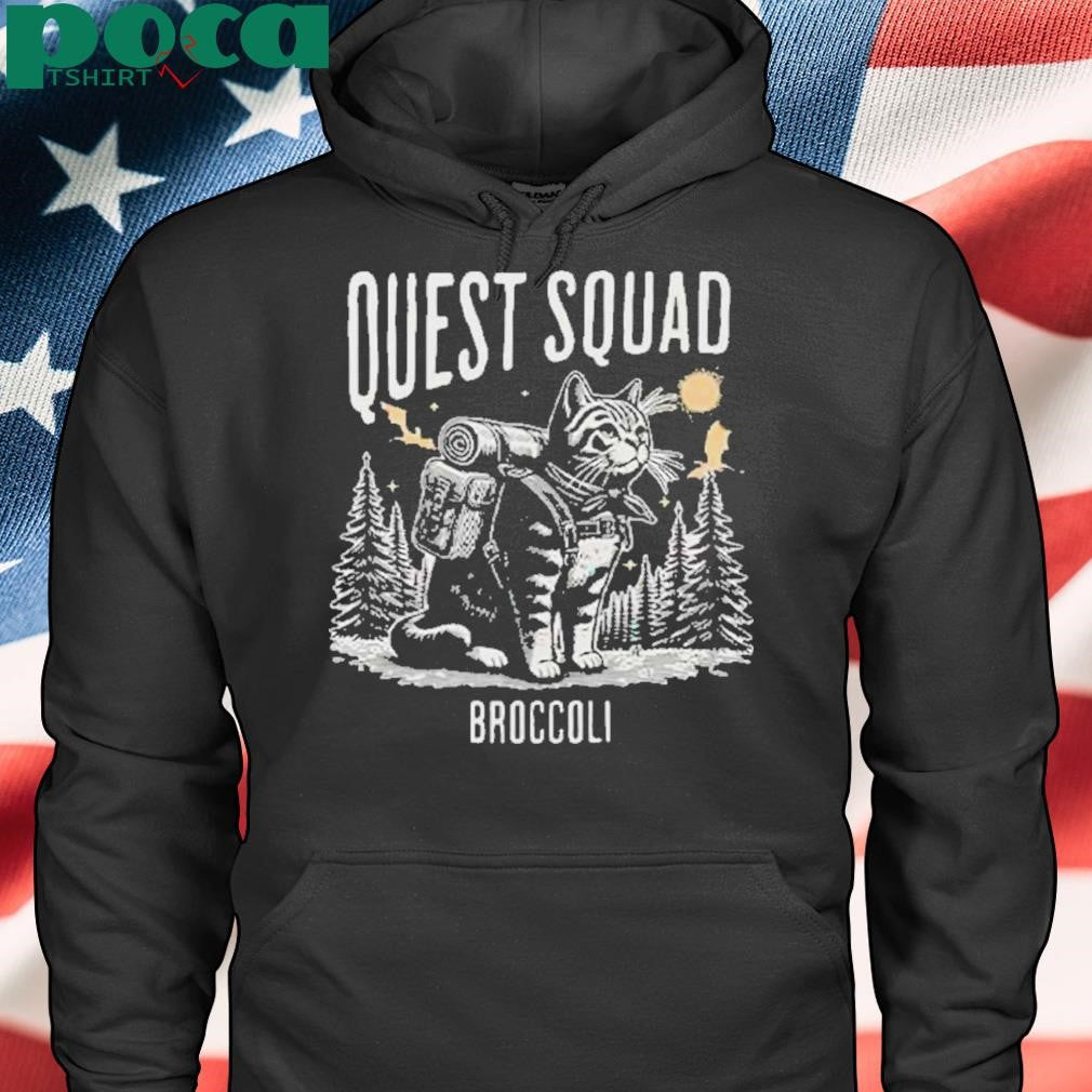 Authorized Cat Onyx Storm Quest Squad Broccoli Shirt