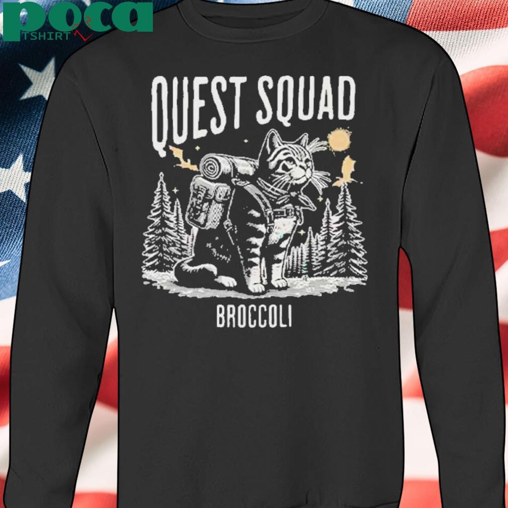 Authorized Cat Onyx Storm Quest Squad Broccoli Shirt