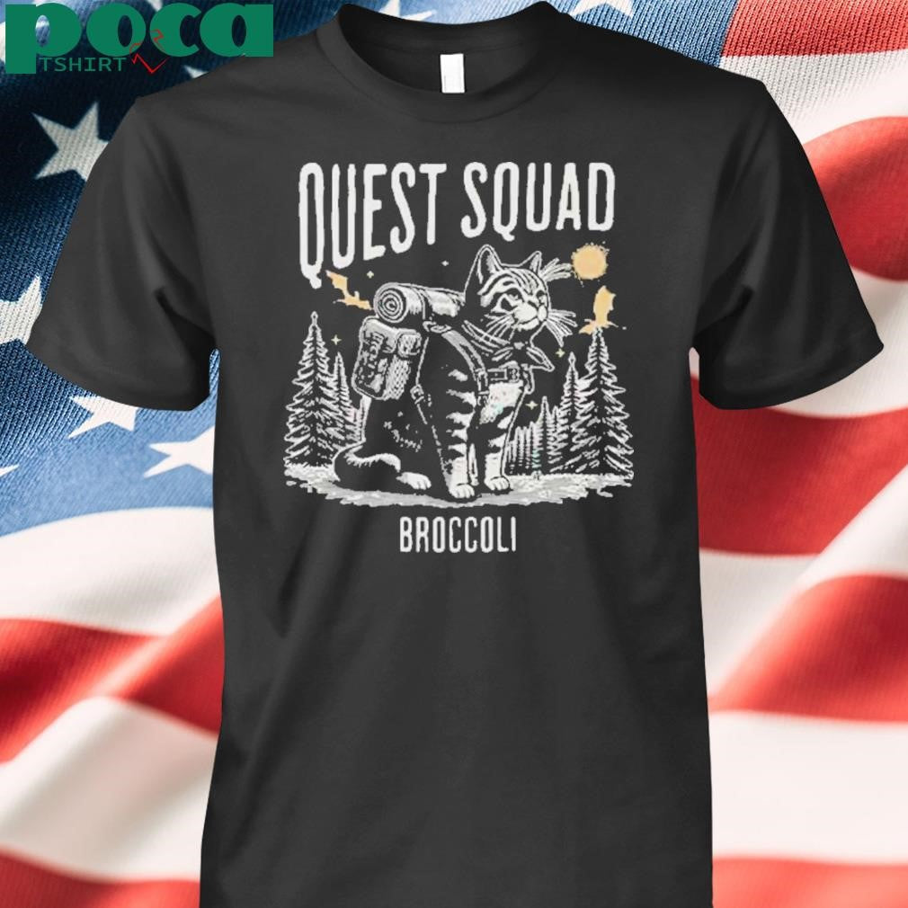 Authorized Cat Onyx Storm Quest Squad Broccoli Shirt