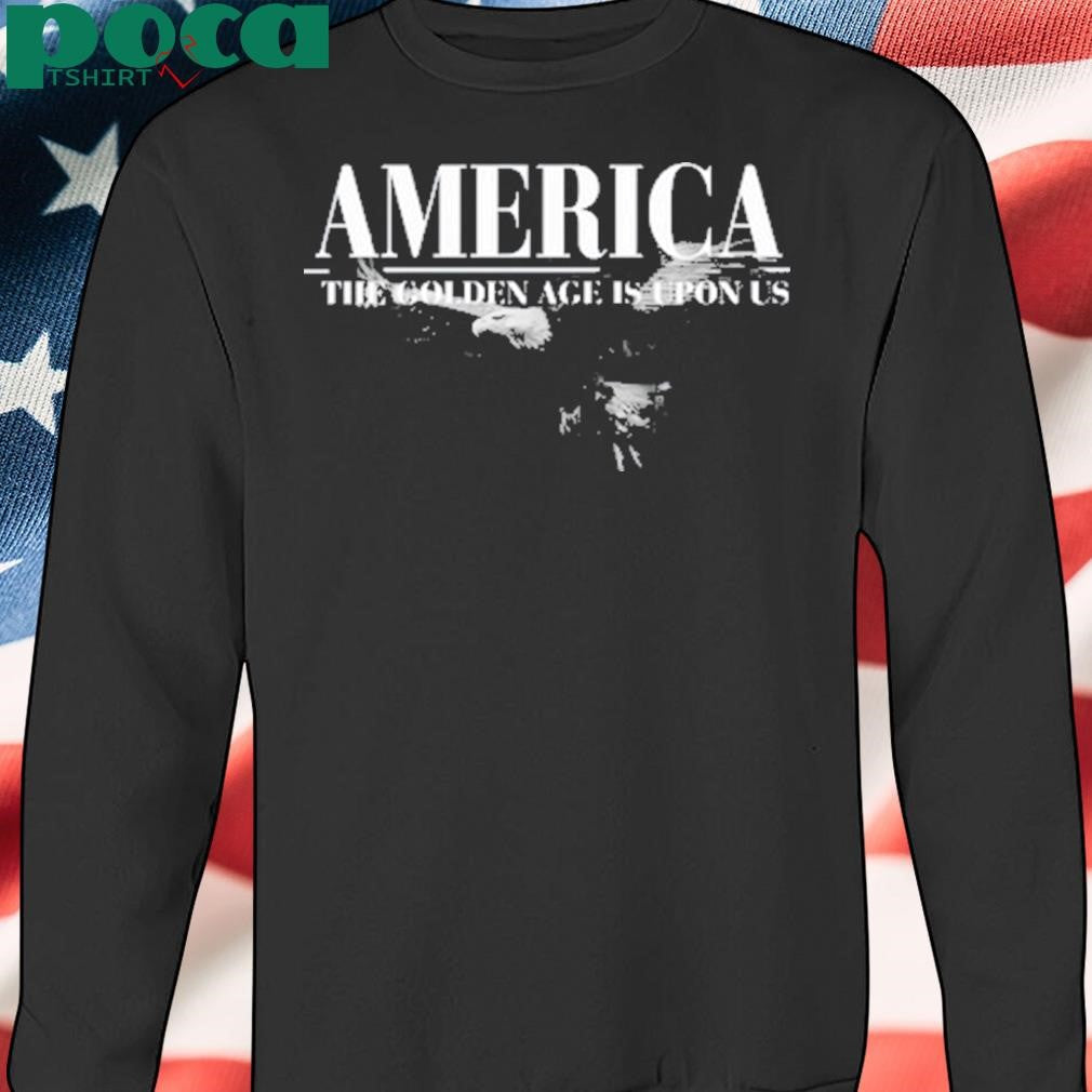 Authorized Charlie Kirk Wearing America The Golden Age Is Upon Us Shirt