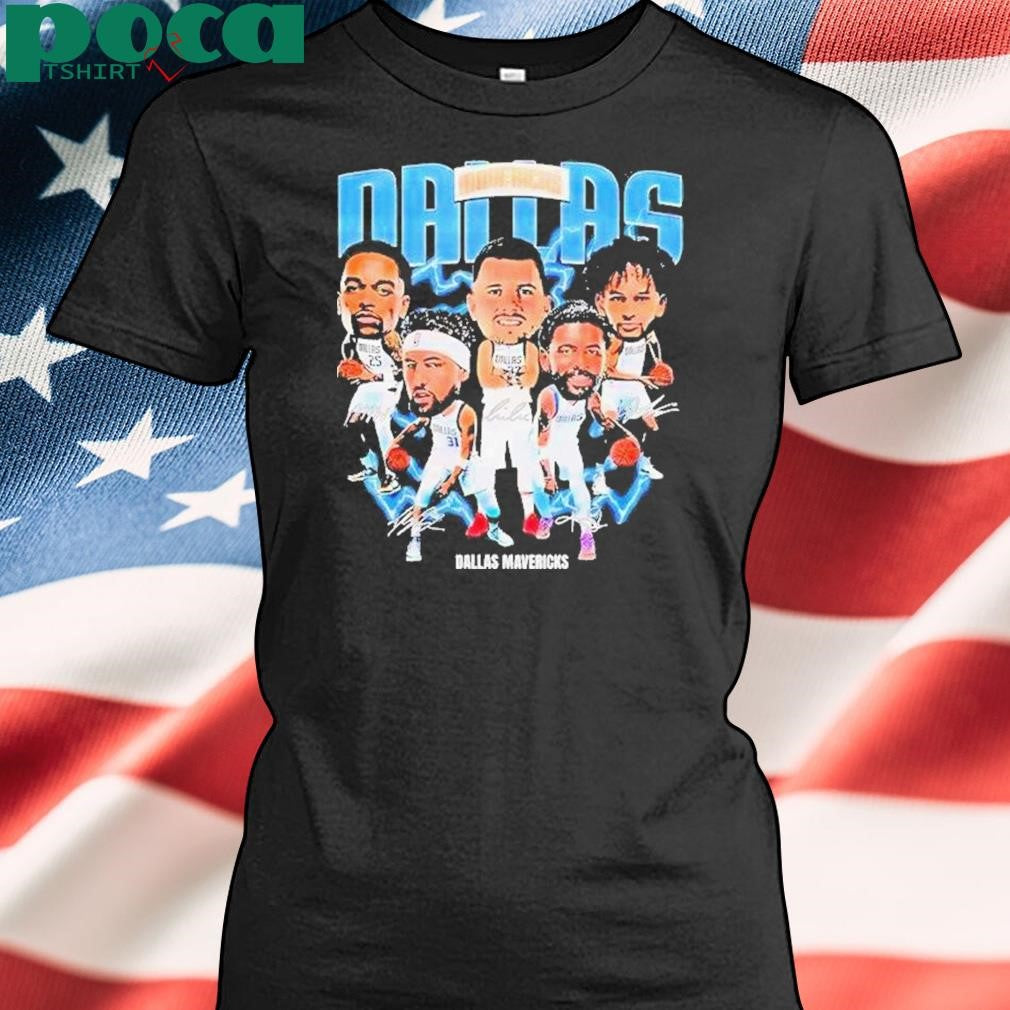 Authorized Dallas Mavericks Nba Basketball Team Signature Vintage Shirt