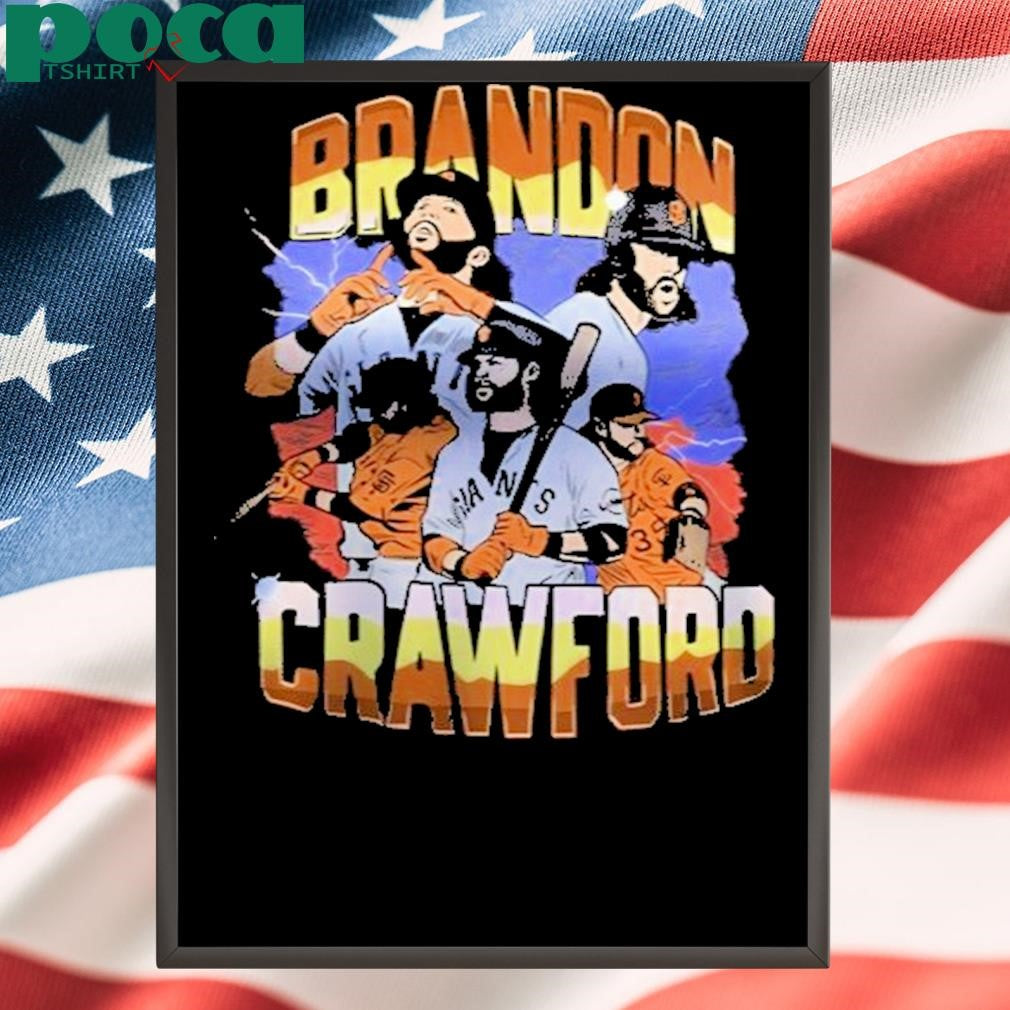 Authorized Giants Brandon Crawford 2025 T-shirt