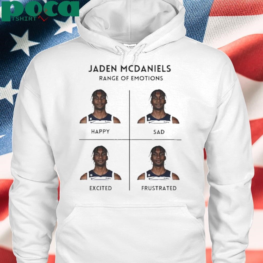Authorized Jaden Mcdaniels Minnesota Timberwolves Range Of Emotions Shirt
