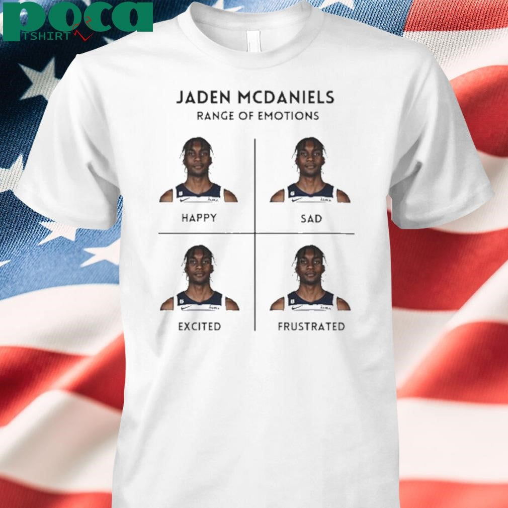 Authorized Jaden Mcdaniels Minnesota Timberwolves Range Of Emotions Shirt
