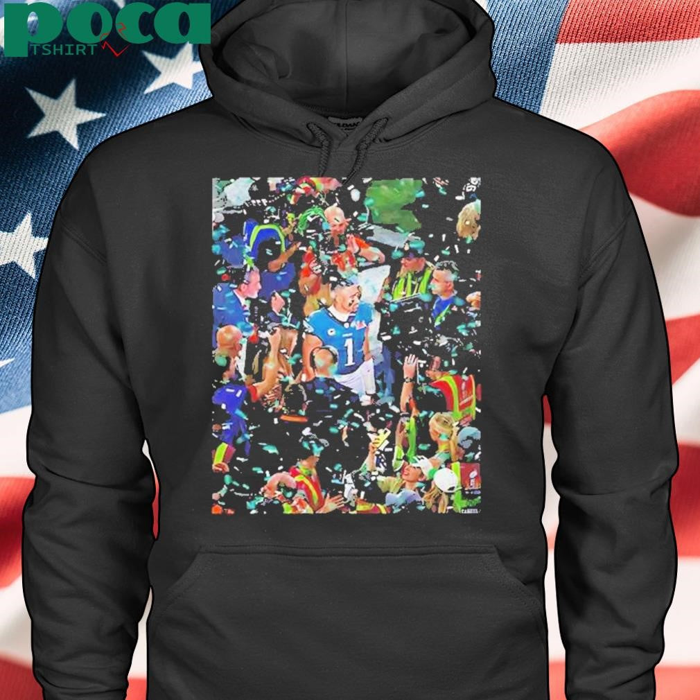 Authorized Jalen Hurts Lost In The Confetti Philadelphia Shirt