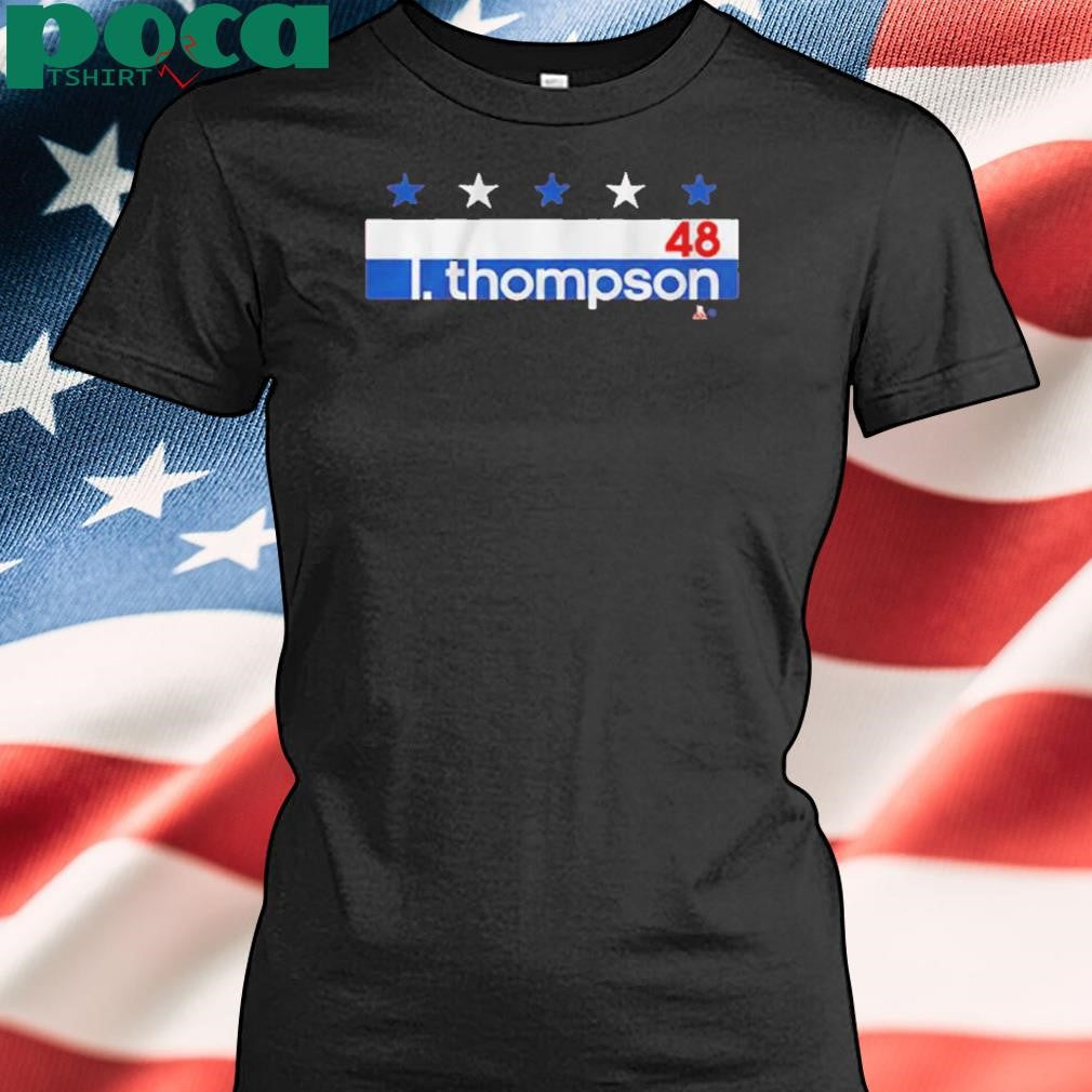 Authorized LOGAN THOMPSON NAME NUMBER STRIPE T-SHIRT