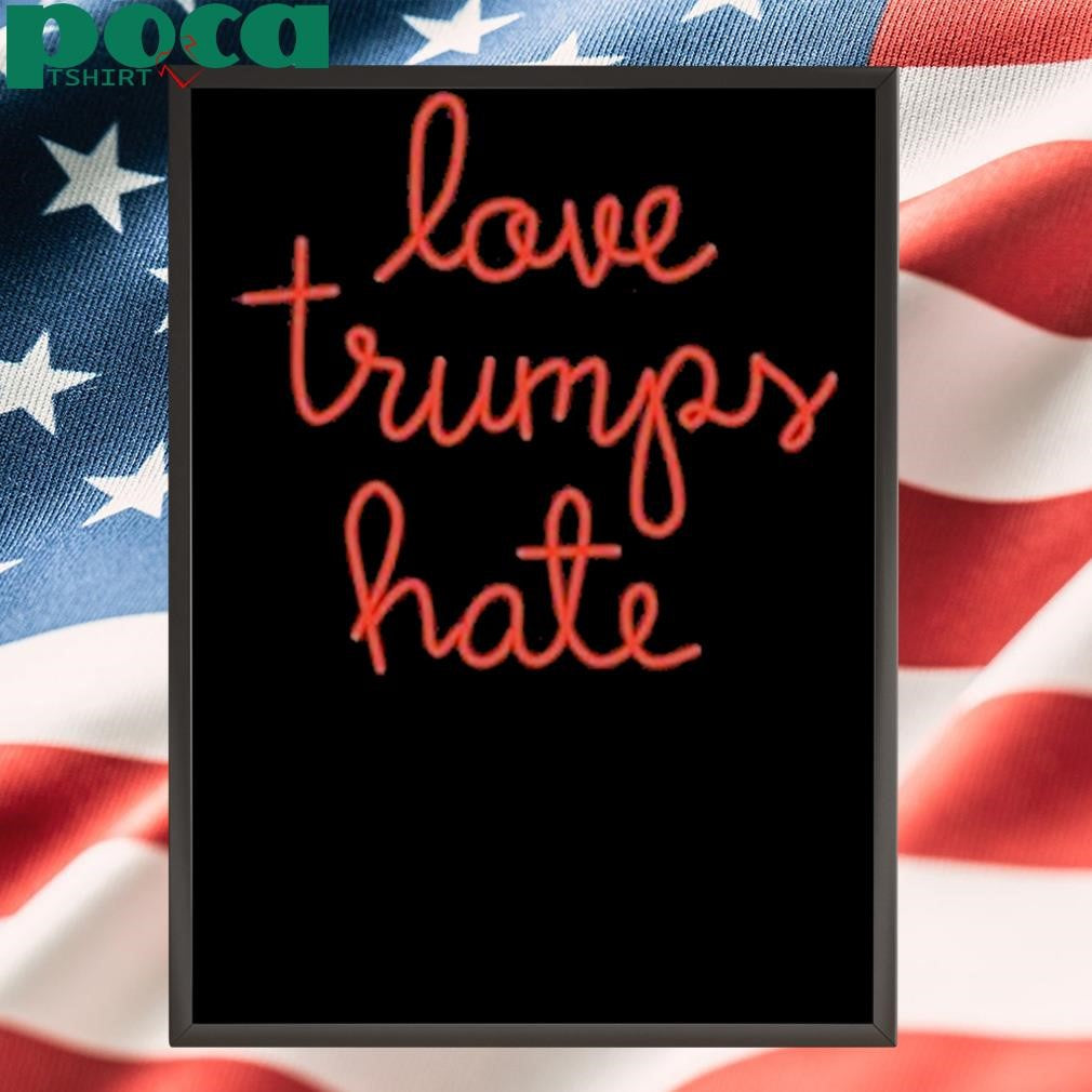 Authorized Lingua Franca Love Trumps Hate Shirt