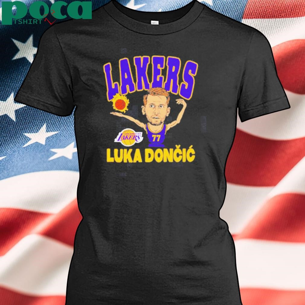 Authorized Luka Dončić Los Angeles Lakers caricature shirt