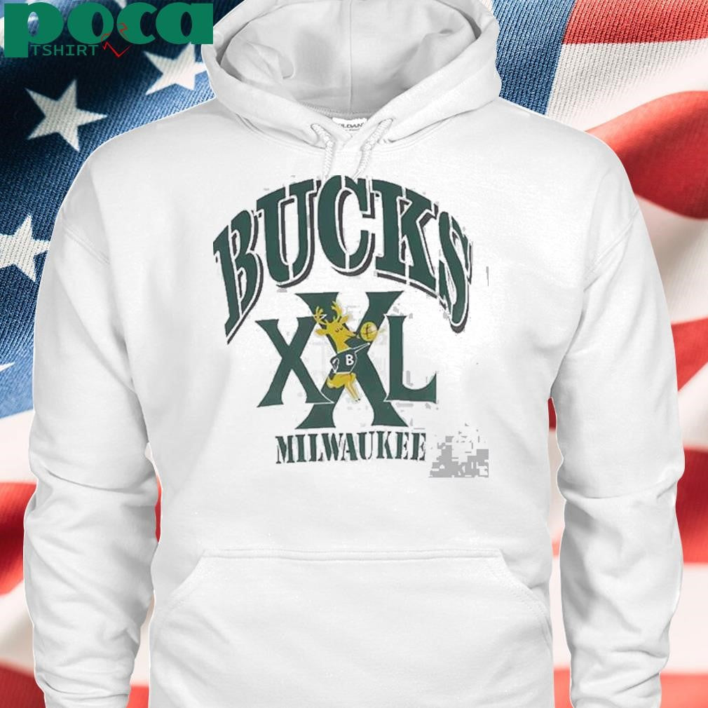 Authorized Milwaukee Bucks Xxl Nba Spell Out Vintage Shirt