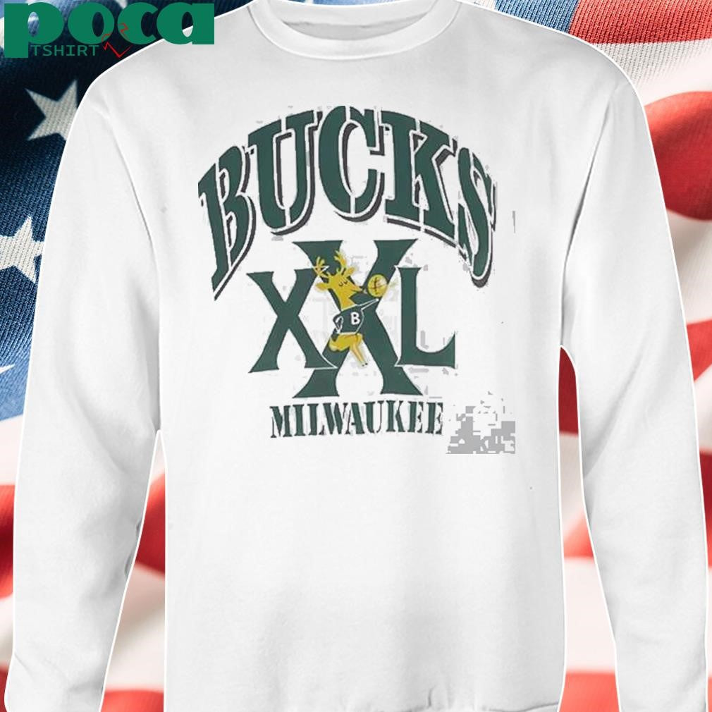 Authorized Milwaukee Bucks Xxl Nba Spell Out Vintage Shirt
