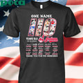 Authorized One Name 110 Years Old 1915-2025 Cleveland Indians Shirt