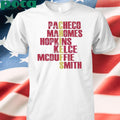 Authorized Pacheco Mahomes Hopkins Kelce Mcduffie Smith Chiefs Vintage Shirt