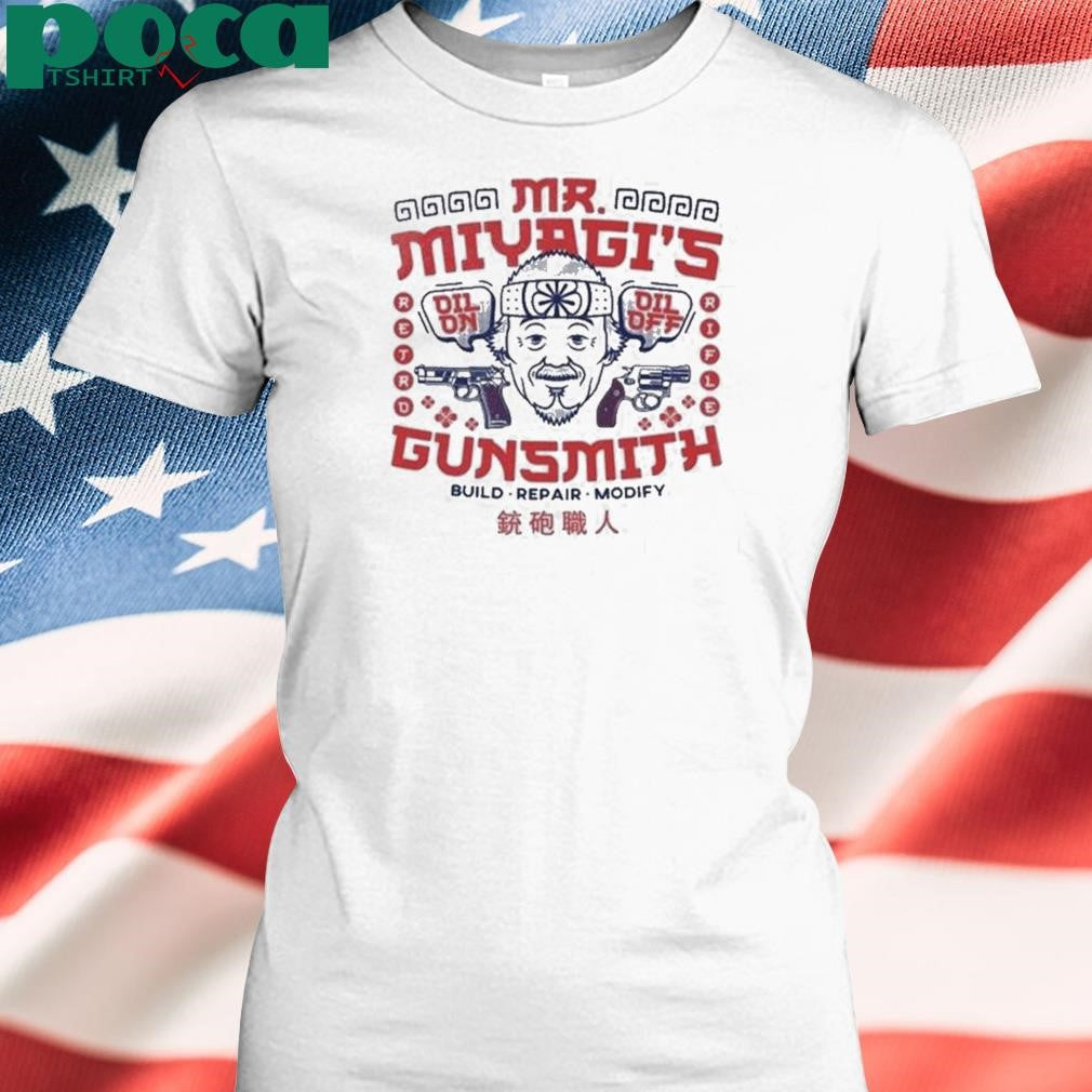 Authorized Retro Rifle Mr Miyagi Gunsmith Build Repair Modify Shirt