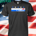 Authorized TOM WILSON NAME NUMBER STRIPE T-SHIRT
