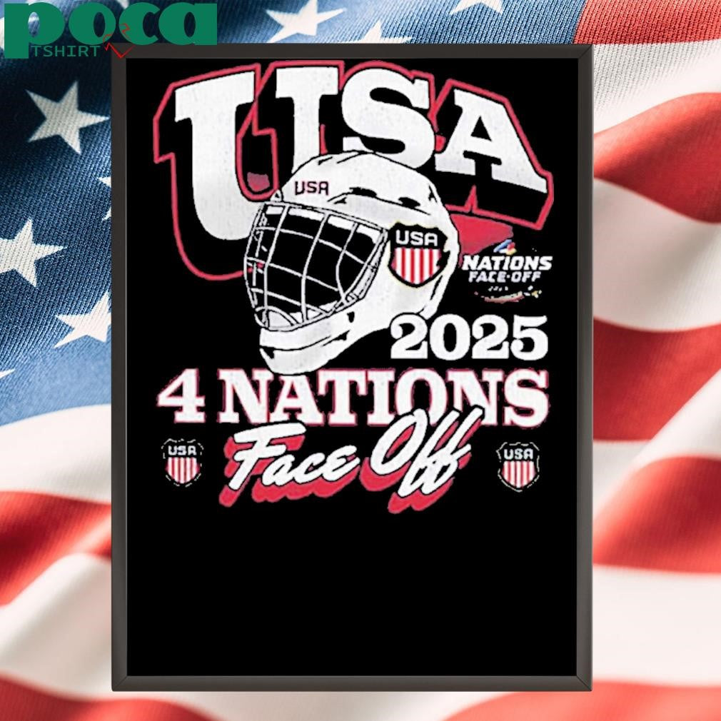 Authorized Usa 2025 4 Nations Face-off Premier Franklin T-shirt