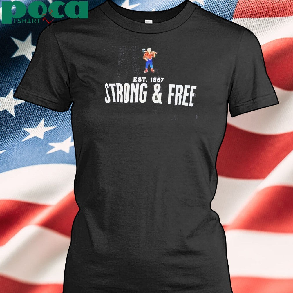 Awesome Strong And Free Est 1867 T-Shirt