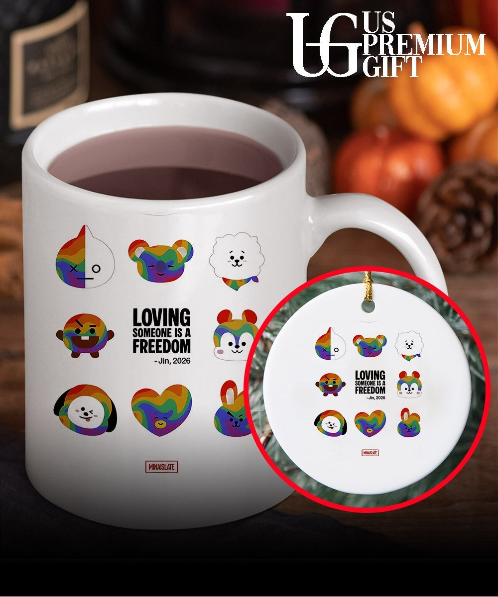 BT21 characters Loving Someone Is A Freedom Jin 2026 shirt