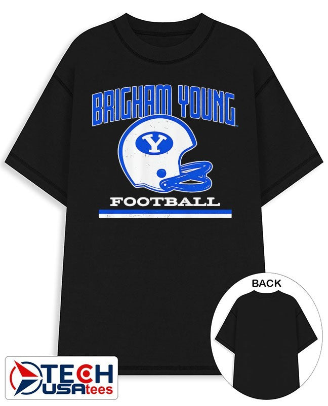 BYU Cougars Football helmet vintage shirt