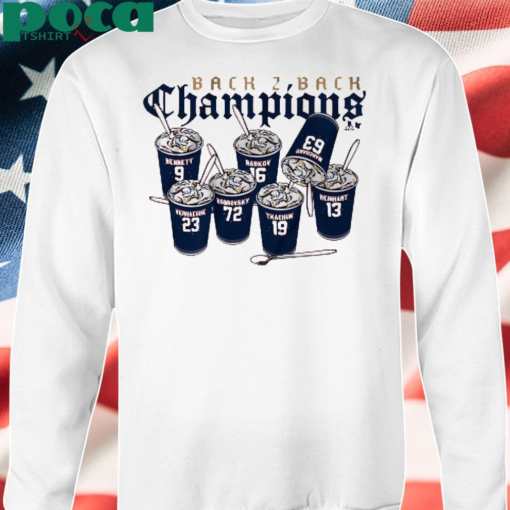 Back 2 Back Champions Florida Hockey Ice Cream T-shirt