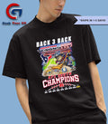 Back-3-Back Houston Texans 2025 AFC South Champions mascot T-shirt