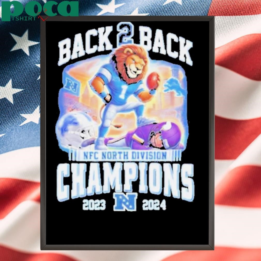 Back To Back NFC North Division Champions Detroit Lions 2023 2024 shirt