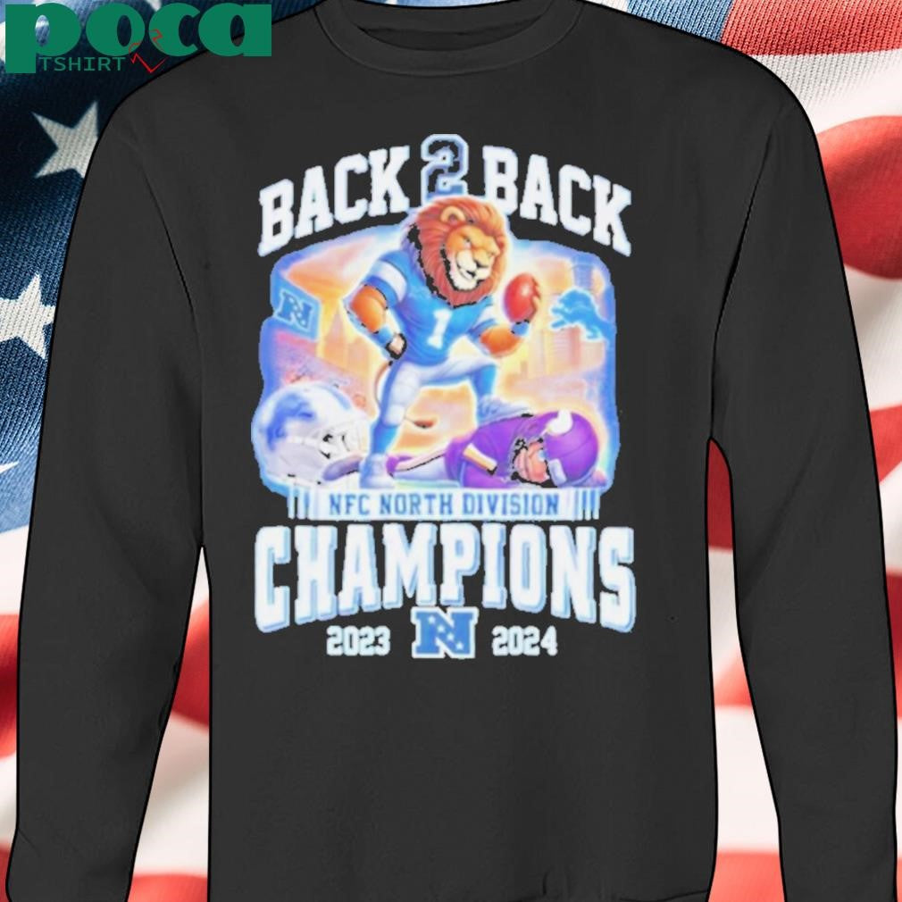 Back To Back NFC North Division Champions Detroit Lions 2023 2024 shirt