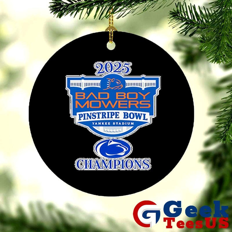 Bad Boy Mowers Pinstripe Bowl Penn State Nittany Lions Champions 2025 T-shirt