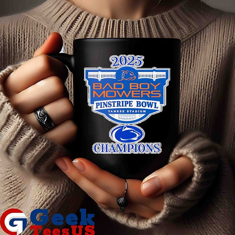 Bad Boy Mowers Pinstripe Bowl Penn State Nittany Lions Champions 2025 T-shirt
