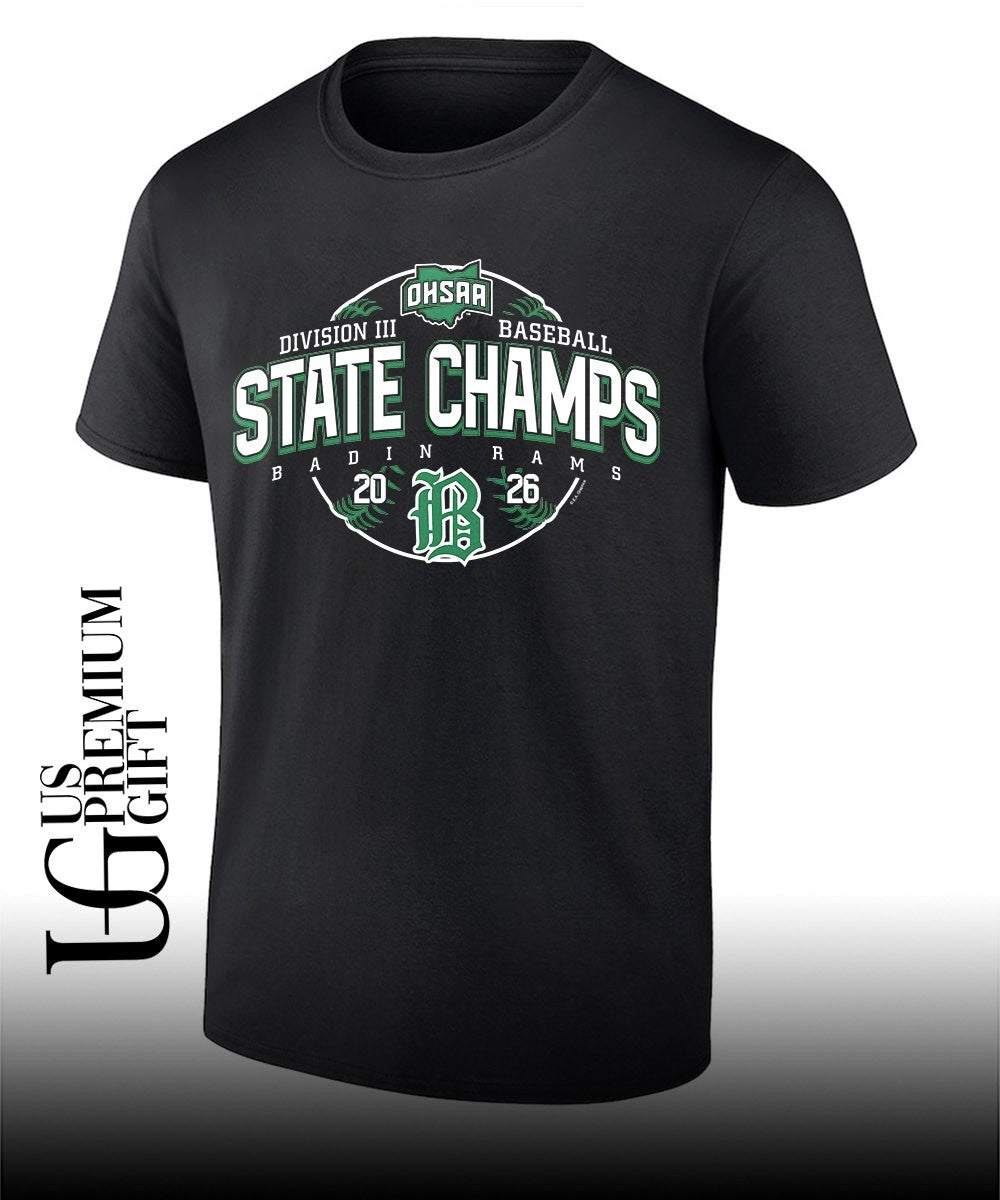 Badin Rams OHSAA Baseball D3 State Champions 2026 shirt