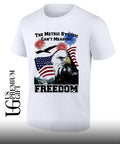 Bald Eagle American flag the metric system can’t measure freedom shirt