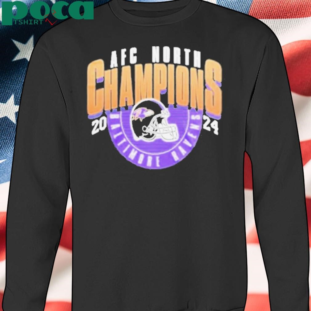Baltimore Ravens Afc North Champs 2024 Helmet Shirt