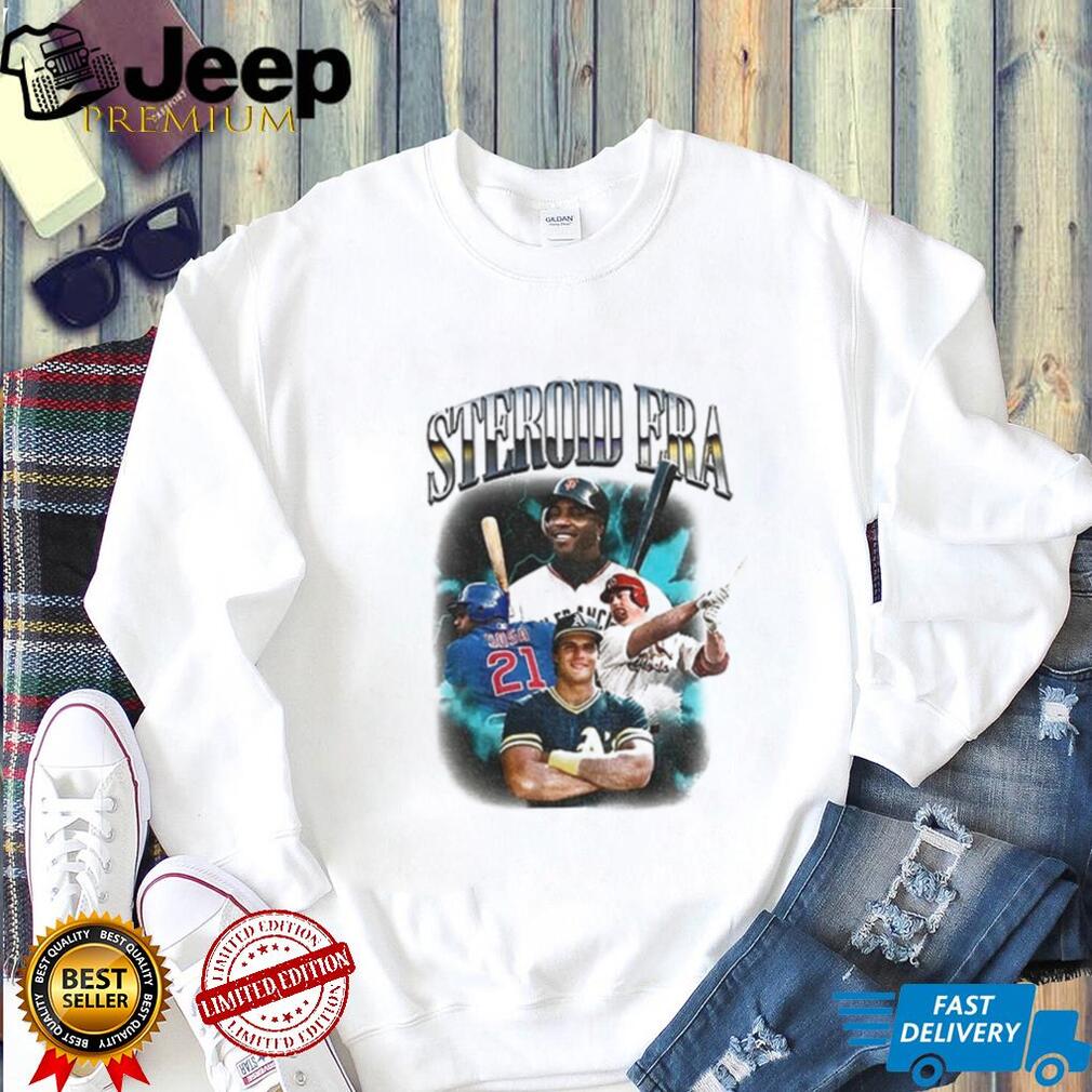 Barry Bonds Sammy Sosa Mark McGwire Jose Canseco Steroid Era baseball players shirt