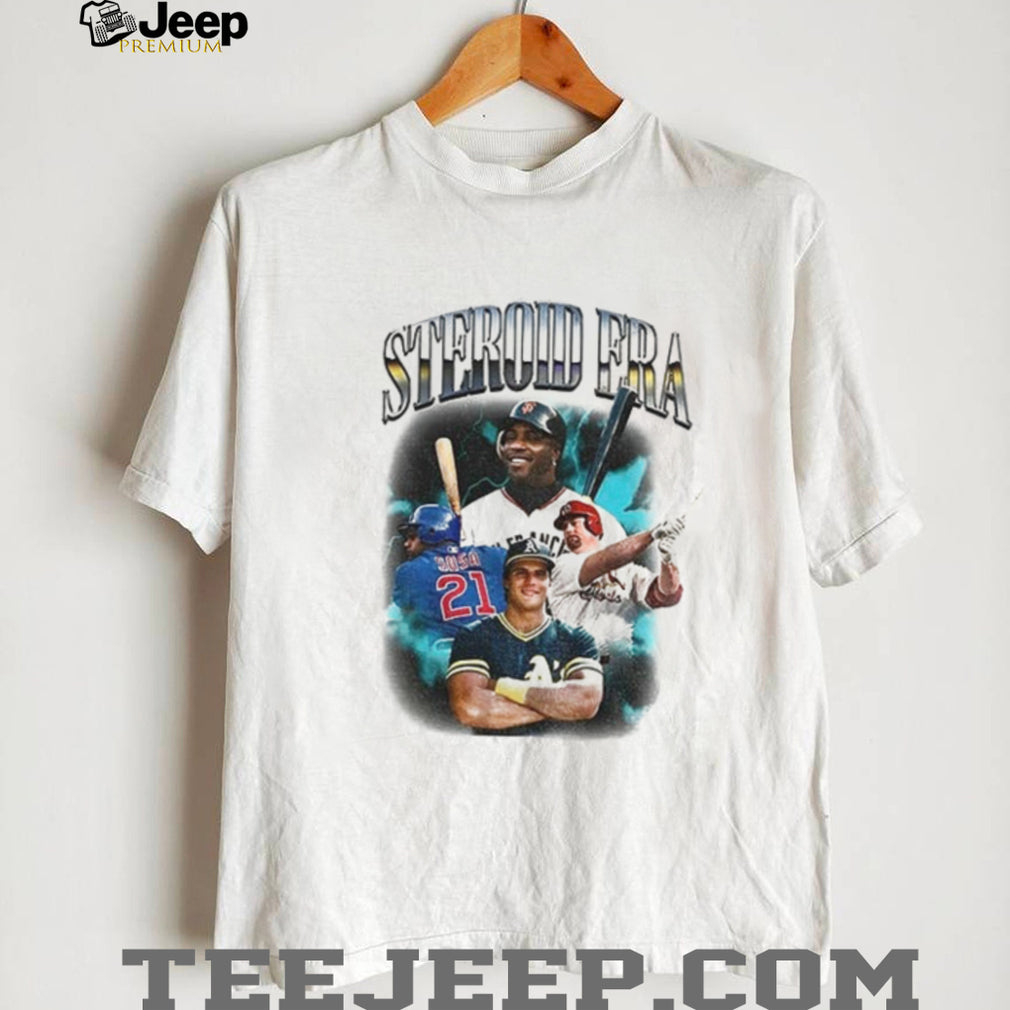 Barry Bonds Sammy Sosa Mark McGwire Jose Canseco Steroid Era baseball players shirt