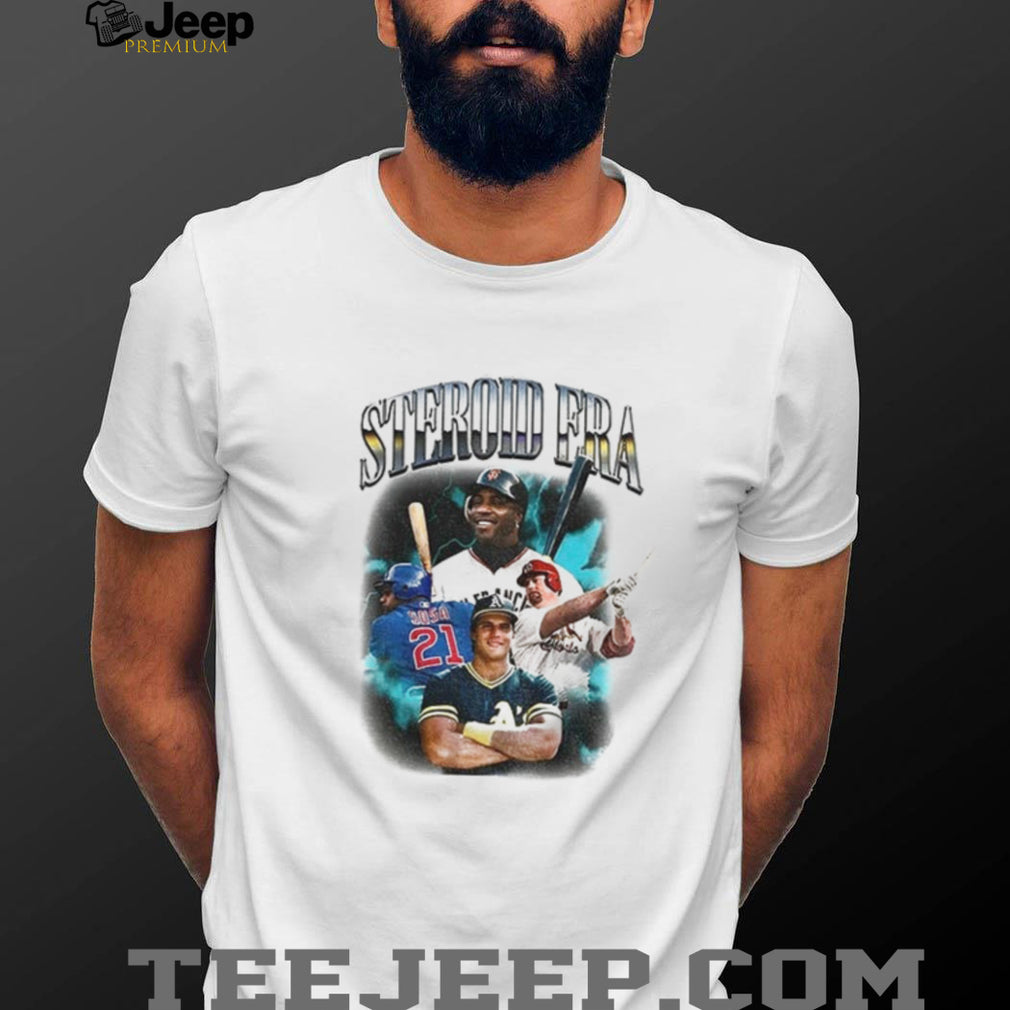 Barry Bonds Sammy Sosa Mark McGwire Jose Canseco Steroid Era baseball players shirt