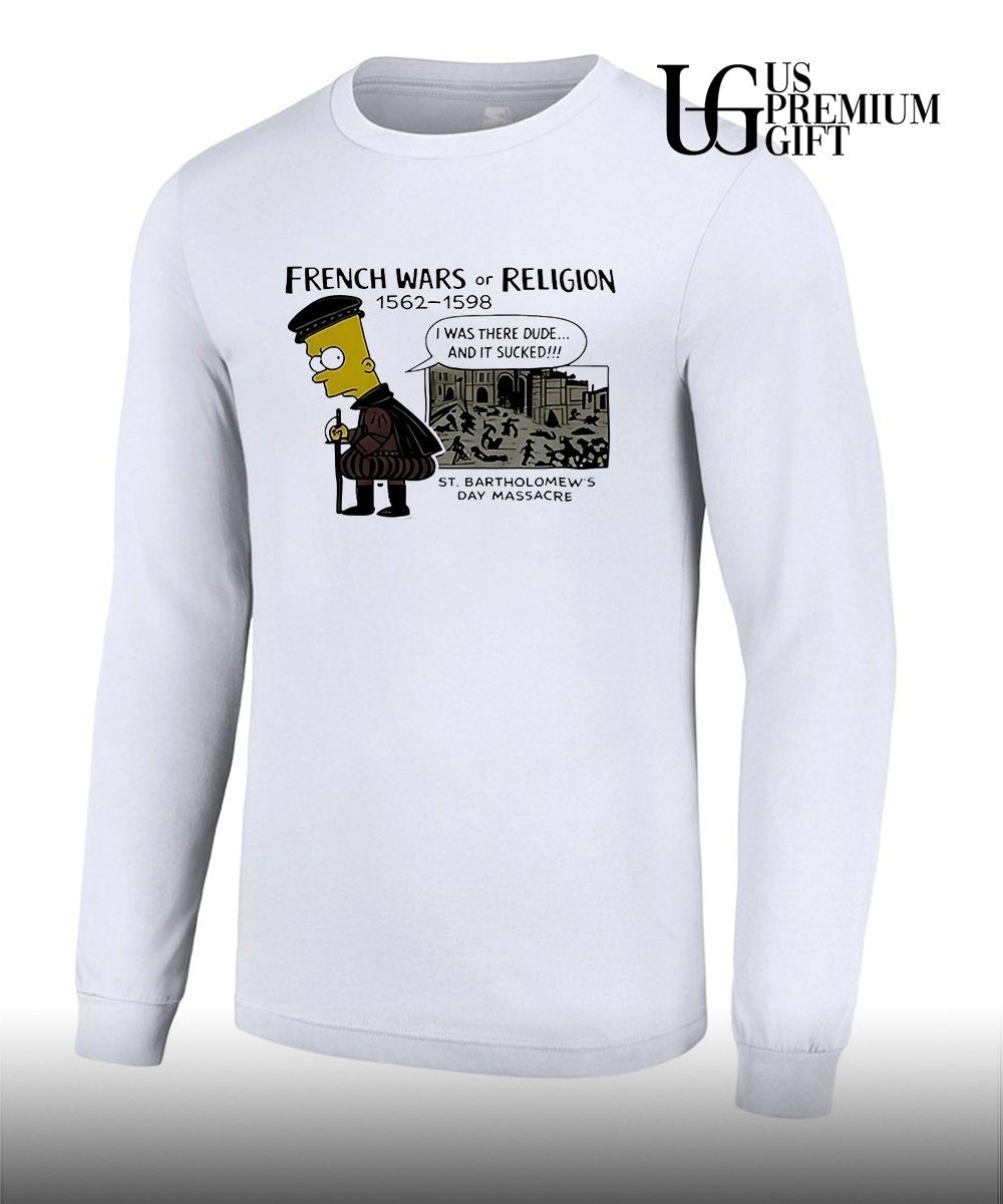 Bart the Simpsons French Wars or Religion St Bartholomew’s Day Massacre shirt