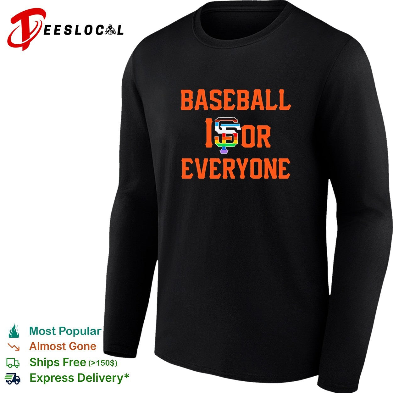 Baseball is for everyone Giants pride shirt