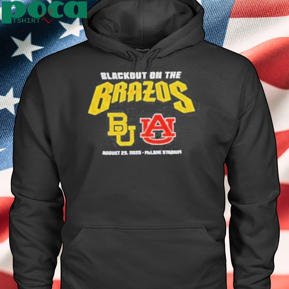 Baylor Bears vs Auburn Tigers Blackout on the Brazos McLane Stadium shirt