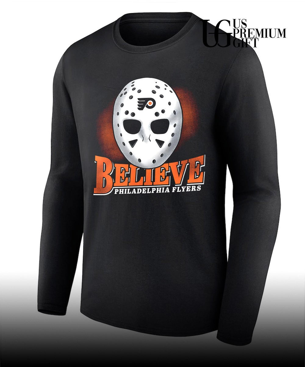Believe mask Philadelphia Flyers hockey 2026 shirt