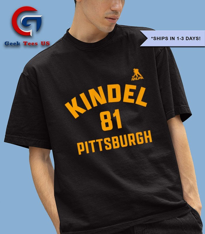 Ben Kindel 81 player Pittsburgh Penguins NHL shirt